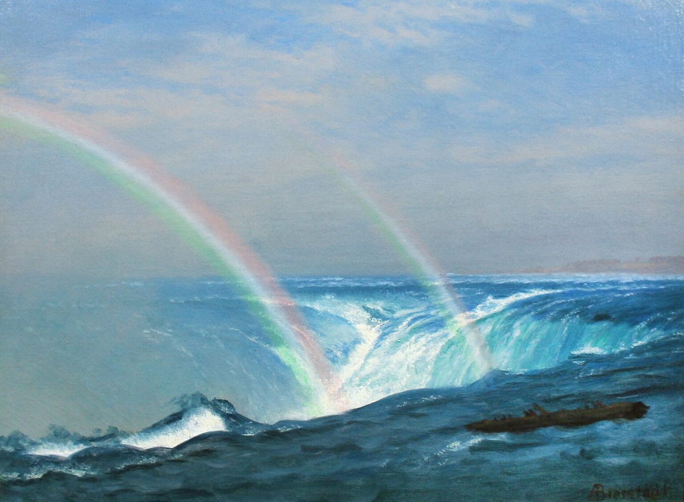 Albert Bierstadt - Home of the Rainbow, Horseshoe Falls, Niagara, ca. 1869