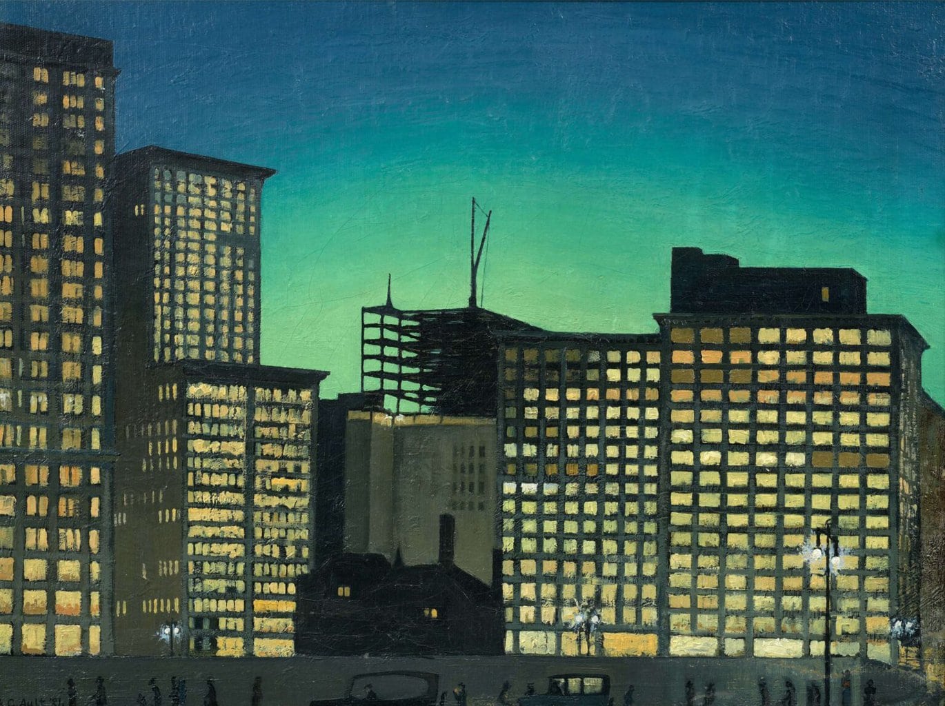 George Ault_A New York Skyline, 1921