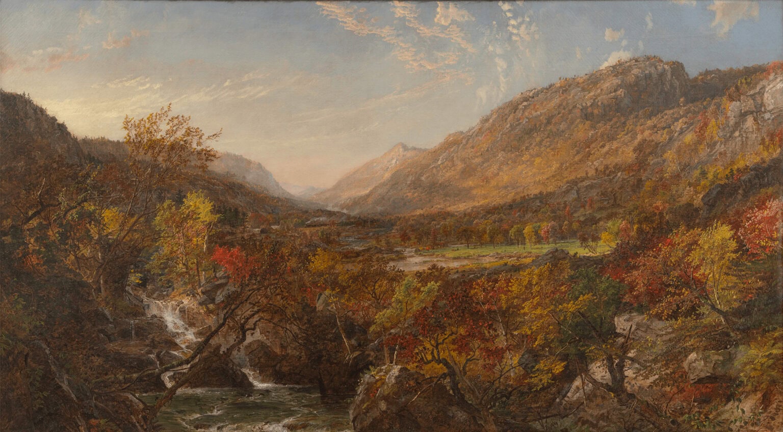 Jasper Francis Cropsey - 
Autumn in the Ramapo Valley, Erie Railway, 1873 