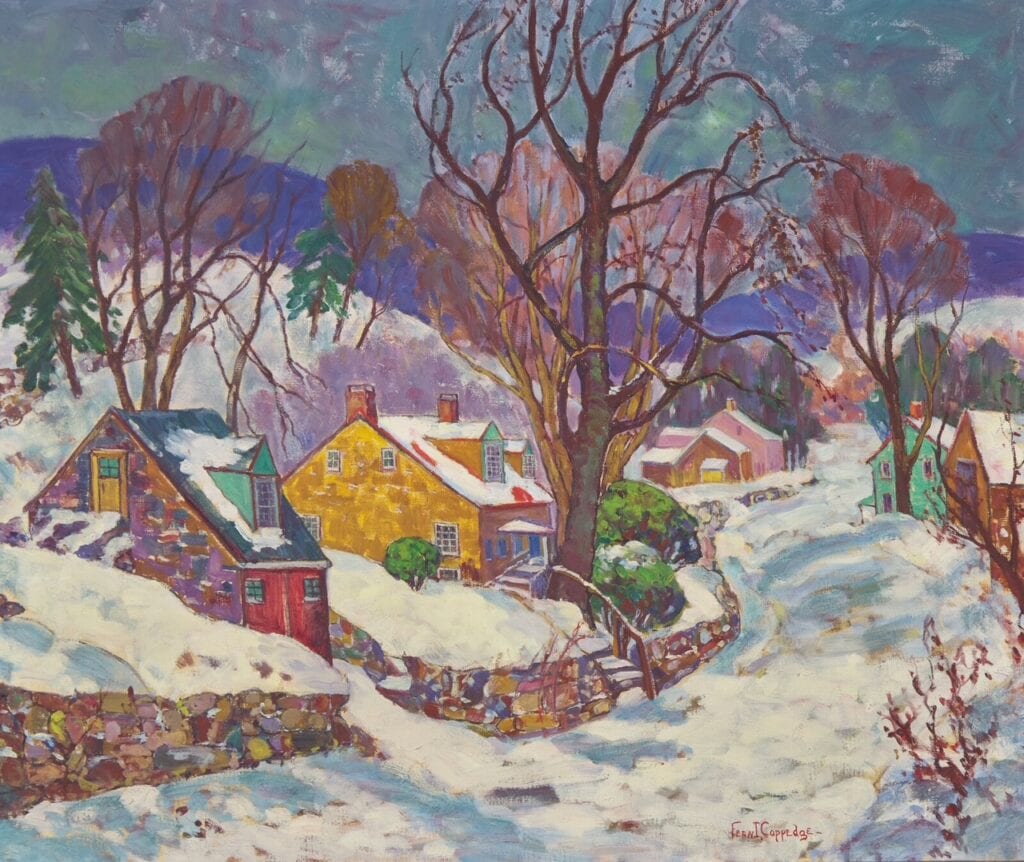 Fern Isabel Coppedge - WINTER BUCKS COUNTY, ca. 1930