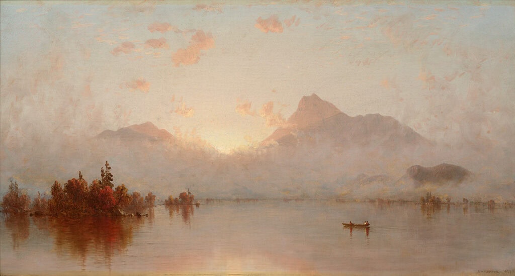 Sanford Robinson Gifford - A Sunrise on Lake George, 1877-79