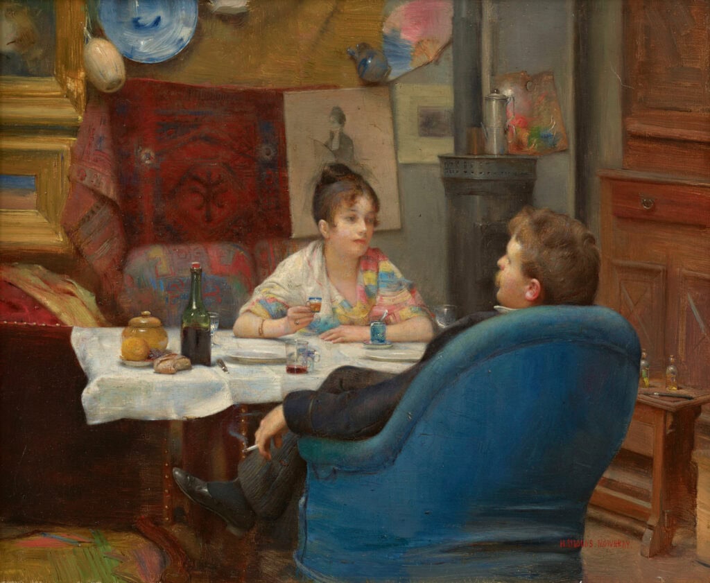 Henry Siddons Mowbray - Studio Lunch, ca. 1880-83